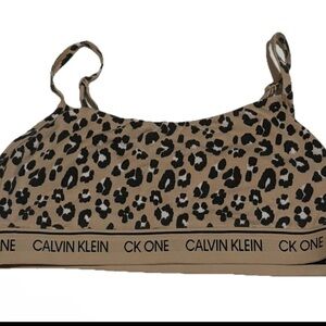 Calvin Klein Leopard Print Bralette
